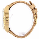Buy Shop Guess Limelight Quartz Silver Dial Golden Leather Strap Watch For Women - W0775L2 USA Online