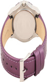 Buy Shop Guess Limelight Quartz Silver Dial Purple Leather Strap Watch For Women - W0775L6 USA Online