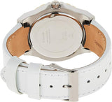 Buy Shop Guess Limelight Quartz Silver Dial White Leather Strap Watch For Women - W0775l8 USA Online