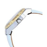 Buy Shop Guess Limelight Quartz Silver Dial White Leather Strap Watch For Women - W0775l8 USA Online