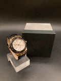 Buy Shop Guess Limelight Quartz White Dial Black Leather Strap Watch For Women - W0775L9 USA Online