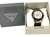Buy Shop Guess Limelight Quartz White Dial Black Leather Strap Watch For Women - W0775L9 USA Online