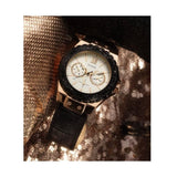 Buy Shop Guess Limelight Quartz White Dial Black Leather Strap Watch For Women - W0775L9 USA Online
