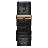 Buy Shop Guess Limelight Quartz White Dial Black Leather Strap Watch For Women - W0775L9 USA Online