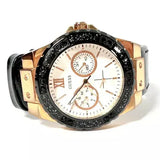 Buy Shop Guess Limelight Quartz White Dial Black Leather Strap Watch For Women - W0775L9 USA Online