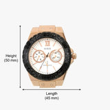 Buy Shop Guess Limelight Quartz White Dial Black Leather Strap Watch For Women - W0775L9 USA Online