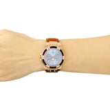 Buy Shop Guess Limelight Quartz White Dial Brown Leather Strap Watch For Women - W0775L7 USA Online