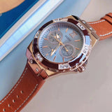 Buy Shop Guess Limelight Quartz White Dial Brown Leather Strap Watch For Women - W0775L7 USA Online