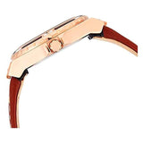 Buy Shop Guess Limelight Quartz White Dial Brown Leather Strap Watch For Women - W0775L7 USA Online