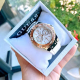 Buy Shop Guess Limelight White Dial White Rubber Strap Watch for Women - W1053L2 USA Online