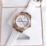 Buy Shop Guess Limelight White Dial White Rubber Strap Watch for Women - W1053L2 USA Online