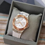 Buy Shop Guess Limelight White Dial White Rubber Strap Watch for Women - W1053L2 USA Online