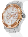 Buy Shop Guess Limelight White Dial White Rubber Strap Watch for Women - W1053L2 USA Online