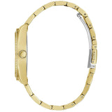Buy Shop Guess Luna Diamonds Black Dial Gold Steel Strap Watch for Women - GW0307L2 USA Online