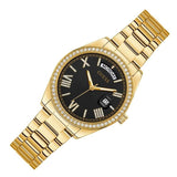 Buy Shop Guess Luna Diamonds Black Dial Gold Steel Strap Watch for Women - GW0307L2 USA Online