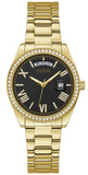 Buy Shop Guess Luna Diamonds Black Dial Gold Steel Strap Watch for Women - GW0307L2 USA Online