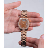 Buy Shop Guess Luna Diamonds Rose Gold Dial Rose Gold Steel Strap Watch for Women - GW0307L3 USA Online
