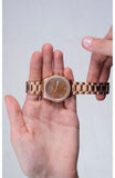 Buy Shop Guess Luna Diamonds Rose Gold Dial Rose Gold Steel Strap Watch for Women - GW0307L3 USA Online