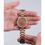 Buy Shop Guess Luna Diamonds Rose Gold Dial Rose Gold Steel Strap Watch for Women - GW0307L3 USA Online