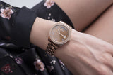 Buy Shop Guess Luna Diamonds Rose Gold Dial Rose Gold Steel Strap Watch for Women - GW0307L3 USA Online