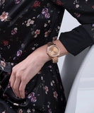 Buy Shop Guess Luna Diamonds Rose Gold Dial Rose Gold Steel Strap Watch for Women - GW0307L3 USA Online