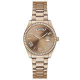 Buy Shop Guess Luna Diamonds Rose Gold Dial Rose Gold Steel Strap Watch for Women - GW0307L3 USA Online