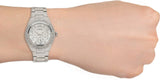 Buy Shop Guess Luna Diamonds Silver Dial Silver Steel Strap Watch for Women - W0729L1 USA Online