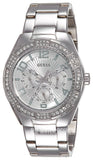 Buy Shop Guess Luna Diamonds Silver Dial Silver Steel Strap Watch for Women - W0729L1 USA Online