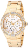 Buy Shop Guess Luna Diamonds White Dial Gold Steel Strap Watch for Women - W0729L2 USA Online