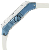 Buy Shop Guess Luna Diamonds White Dial White Rubber Strap Watch for Women - W0653L2 USA Online