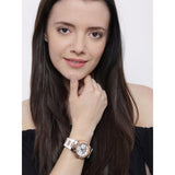 Buy Shop Guess Luna Diamonds White Dial White Rubber Strap Watch for Women - W0653L4 USA Online