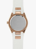 Buy Shop Guess Luna Diamonds White Dial White Rubber Strap Watch for Women - W0653L4 USA Online