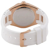 Buy Shop Guess Luna Diamonds White Dial White Rubber Strap Watch for Women - W0653L4 USA Online