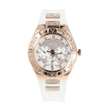 Buy Shop Guess Luna Diamonds White Dial White Rubber Strap Watch for Women - W0653L4 USA Online