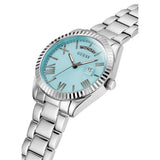 Buy Shop Guess Luna Quartz Blue Dial Silver Steel Strap Watch For Women - GW0308L4 USA Online