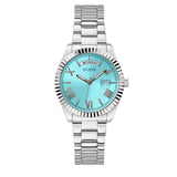 Buy Shop Guess Luna Quartz Blue Dial Silver Steel Strap Watch For Women - GW0308L4 USA Online