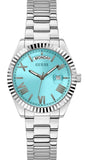 Buy Shop Guess Luna Quartz Blue Dial Silver Steel Strap Watch For Women - GW0308L4 USA Online