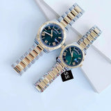 Buy Shop Guess Luna Quartz Green Dial Two Tone Steel Strap Watch For Women - GW0308L5 USA Online