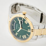 Buy Shop Guess Luna Quartz Green Dial Two Tone Steel Strap Watch For Women - GW0308L5 USA Online