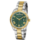Buy Shop Guess Luna Quartz Green Dial Two Tone Steel Strap Watch For Women - GW0308L5 USA Online