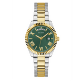 Buy Shop Guess Luna Quartz Green Dial Two Tone Steel Strap Watch For Women - GW0308L5 USA Online
