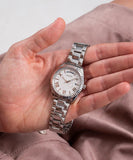 Buy Shop Guess Luna Silver Dial Silver Steel Strap Watch for Women - GW0308L1 USA Online