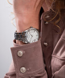 Buy Shop Guess Luna Silver Dial Silver Steel Strap Watch for Women - GW0308L1 USA Online
