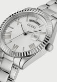 Buy Shop Guess Luna Silver Dial Silver Steel Strap Watch for Women - GW0308L1 USA Online