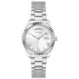 Buy Shop Guess Luna Silver Dial Silver Steel Strap Watch for Women - GW0308L1 USA Online