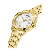 Buy Shop Guess Luna White Dial Gold Steel Strap Watch for Women - GW0308L2 USA Online