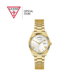 Buy Shop Guess Luna White Dial Gold Steel Strap Watch for Women - GW0308L2 USA Online