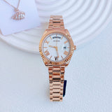 Buy Shop Guess Luna White Dial Rose Gold Steel Strap Watch for Women - GW0308L3 USA Online