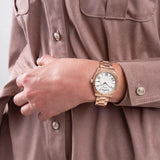 Buy Shop Guess Luna White Dial Rose Gold Steel Strap Watch for Women - GW0308L3 USA Online