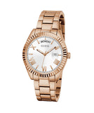 Buy Shop Guess Luna White Dial Rose Gold Steel Strap Watch for Women - GW0308L3 USA Online